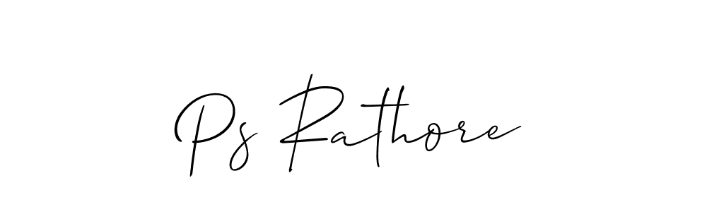 Make a beautiful signature design for name Ps Rathore. With this signature (Allison_Script) style, you can create a handwritten signature for free. Ps Rathore signature style 2 images and pictures png