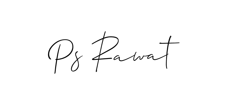 It looks lik you need a new signature style for name Ps Rawat. Design unique handwritten (Allison_Script) signature with our free signature maker in just a few clicks. Ps Rawat signature style 2 images and pictures png