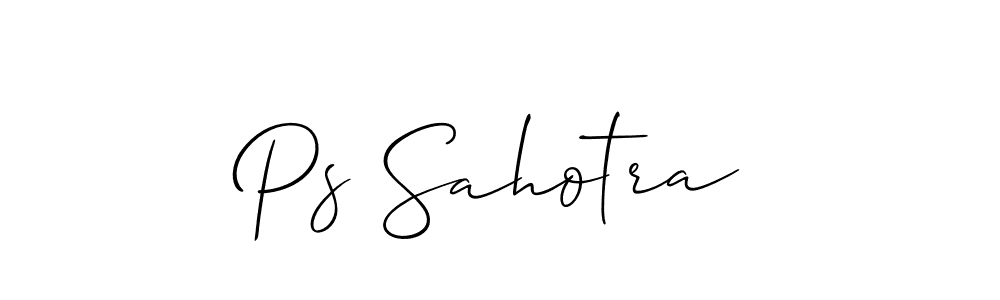 Make a beautiful signature design for name Ps Sahotra. Use this online signature maker to create a handwritten signature for free. Ps Sahotra signature style 2 images and pictures png