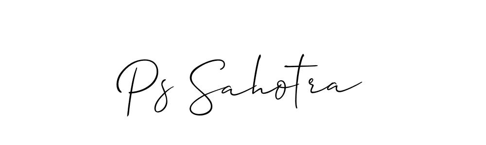Also You can easily find your signature by using the search form. We will create Ps Sahotra name handwritten signature images for you free of cost using Allison_Script sign style. Ps Sahotra signature style 2 images and pictures png