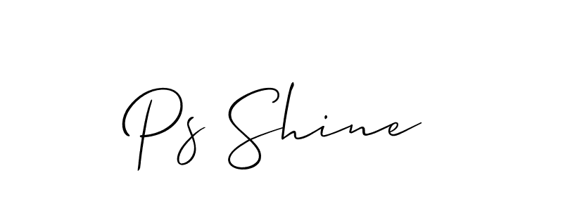 Make a beautiful signature design for name Ps Shine. Use this online signature maker to create a handwritten signature for free. Ps Shine signature style 2 images and pictures png