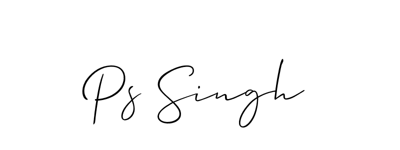 Ps Singh stylish signature style. Best Handwritten Sign (Allison_Script) for my name. Handwritten Signature Collection Ideas for my name Ps Singh. Ps Singh signature style 2 images and pictures png