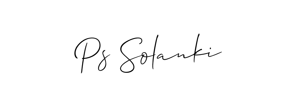 How to Draw Ps Solanki signature style? Allison_Script is a latest design signature styles for name Ps Solanki. Ps Solanki signature style 2 images and pictures png