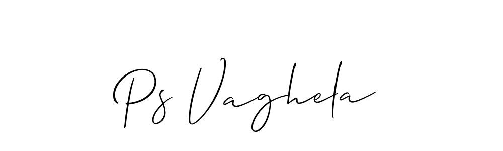 Make a short Ps Vaghela signature style. Manage your documents anywhere anytime using Allison_Script. Create and add eSignatures, submit forms, share and send files easily. Ps Vaghela signature style 2 images and pictures png