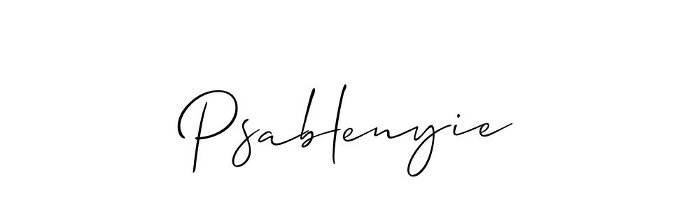 Best and Professional Signature Style for Psablenyie. Allison_Script Best Signature Style Collection. Psablenyie signature style 2 images and pictures png