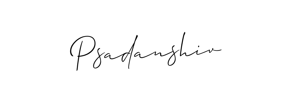 if you are searching for the best signature style for your name Psadanshiv. so please give up your signature search. here we have designed multiple signature styles  using Allison_Script. Psadanshiv signature style 2 images and pictures png