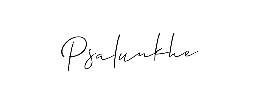 Best and Professional Signature Style for Psalunkhe. Allison_Script Best Signature Style Collection. Psalunkhe signature style 2 images and pictures png