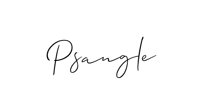 How to make Psangle name signature. Use Allison_Script style for creating short signs online. This is the latest handwritten sign. Psangle signature style 2 images and pictures png