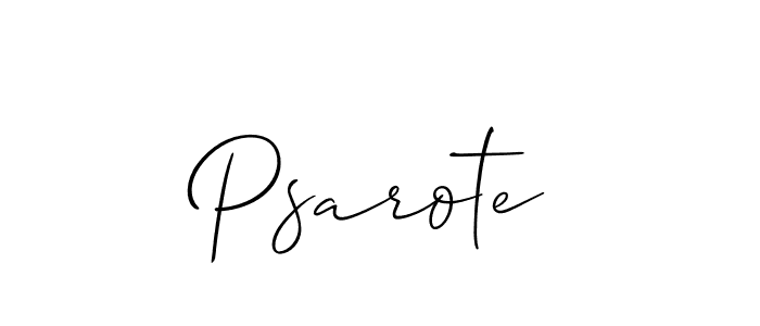 Also we have Psarote name is the best signature style. Create professional handwritten signature collection using Allison_Script autograph style. Psarote signature style 2 images and pictures png