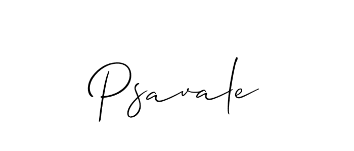 Make a beautiful signature design for name Psavale. With this signature (Allison_Script) style, you can create a handwritten signature for free. Psavale signature style 2 images and pictures png