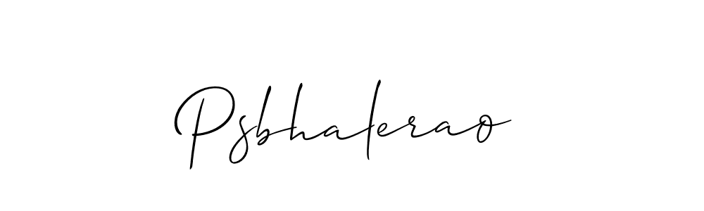 Design your own signature with our free online signature maker. With this signature software, you can create a handwritten (Allison_Script) signature for name Psbhalerao. Psbhalerao signature style 2 images and pictures png