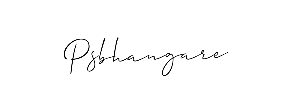 Allison_Script is a professional signature style that is perfect for those who want to add a touch of class to their signature. It is also a great choice for those who want to make their signature more unique. Get Psbhangare name to fancy signature for free. Psbhangare signature style 2 images and pictures png