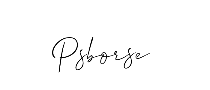 Make a beautiful signature design for name Psborse. Use this online signature maker to create a handwritten signature for free. Psborse signature style 2 images and pictures png