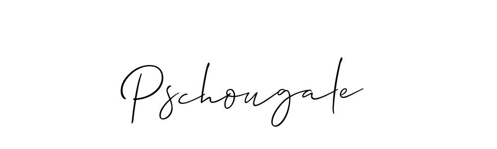 How to make Pschougale signature? Allison_Script is a professional autograph style. Create handwritten signature for Pschougale name. Pschougale signature style 2 images and pictures png