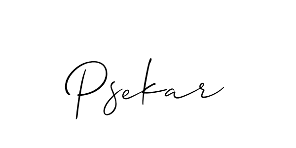 How to make Psekar name signature. Use Allison_Script style for creating short signs online. This is the latest handwritten sign. Psekar signature style 2 images and pictures png