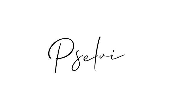 Allison_Script is a professional signature style that is perfect for those who want to add a touch of class to their signature. It is also a great choice for those who want to make their signature more unique. Get Pselvi name to fancy signature for free. Pselvi signature style 2 images and pictures png