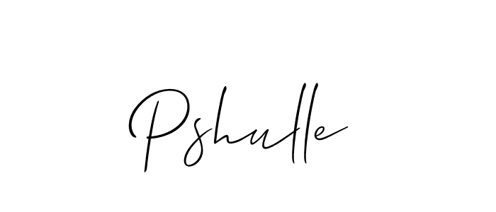Make a beautiful signature design for name Pshulle. Use this online signature maker to create a handwritten signature for free. Pshulle signature style 2 images and pictures png