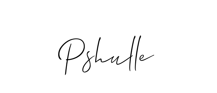 Also we have Pshulle name is the best signature style. Create professional handwritten signature collection using Allison_Script autograph style. Pshulle signature style 2 images and pictures png