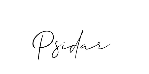 Best and Professional Signature Style for Psidar. Allison_Script Best Signature Style Collection. Psidar signature style 2 images and pictures png