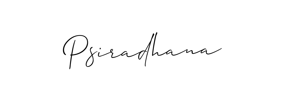 Make a beautiful signature design for name Psiradhana. Use this online signature maker to create a handwritten signature for free. Psiradhana signature style 2 images and pictures png