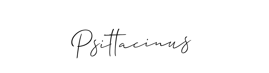 if you are searching for the best signature style for your name Psittacinus. so please give up your signature search. here we have designed multiple signature styles  using Allison_Script. Psittacinus signature style 2 images and pictures png