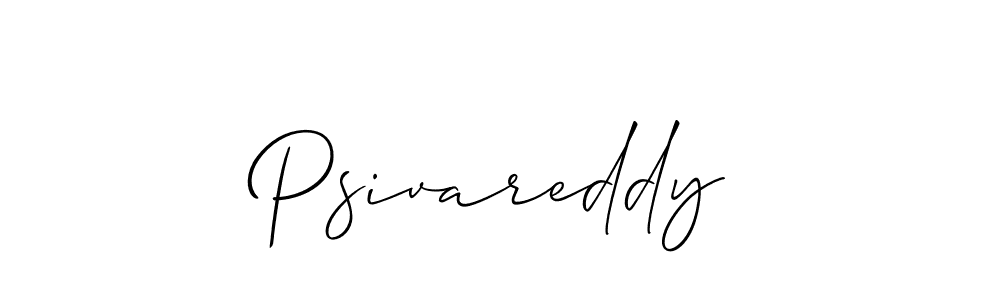 It looks lik you need a new signature style for name Psivareddy. Design unique handwritten (Allison_Script) signature with our free signature maker in just a few clicks. Psivareddy signature style 2 images and pictures png