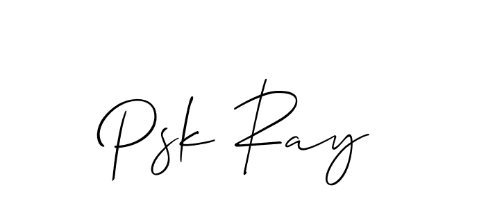 Best and Professional Signature Style for Psk Ray. Allison_Script Best Signature Style Collection. Psk Ray signature style 2 images and pictures png