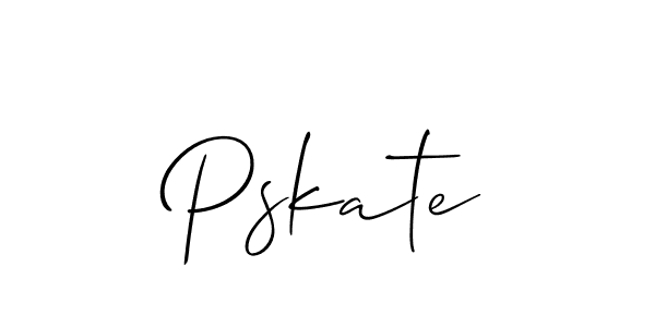How to make Pskate name signature. Use Allison_Script style for creating short signs online. This is the latest handwritten sign. Pskate signature style 2 images and pictures png
