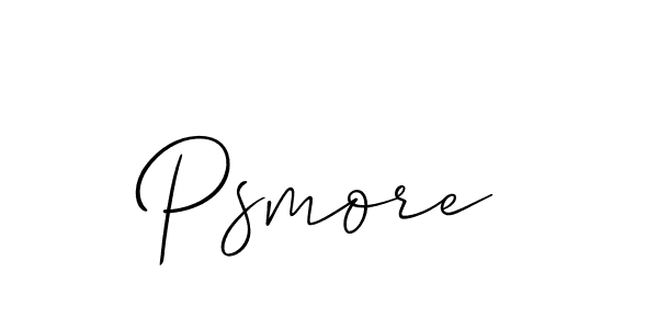 How to make Psmore name signature. Use Allison_Script style for creating short signs online. This is the latest handwritten sign. Psmore signature style 2 images and pictures png