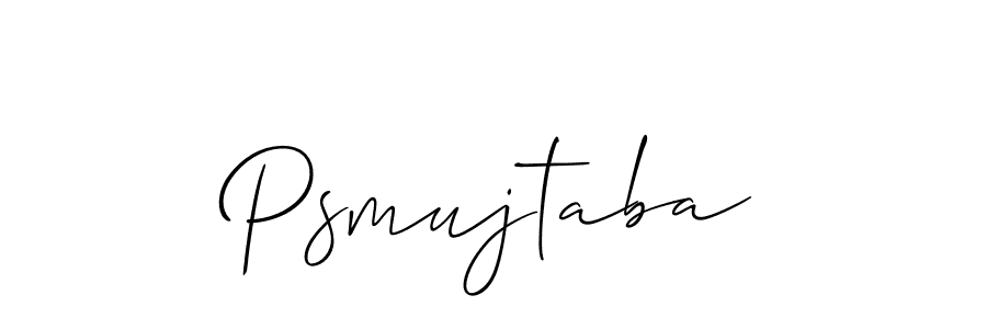 How to Draw Psmujtaba signature style? Allison_Script is a latest design signature styles for name Psmujtaba. Psmujtaba signature style 2 images and pictures png
