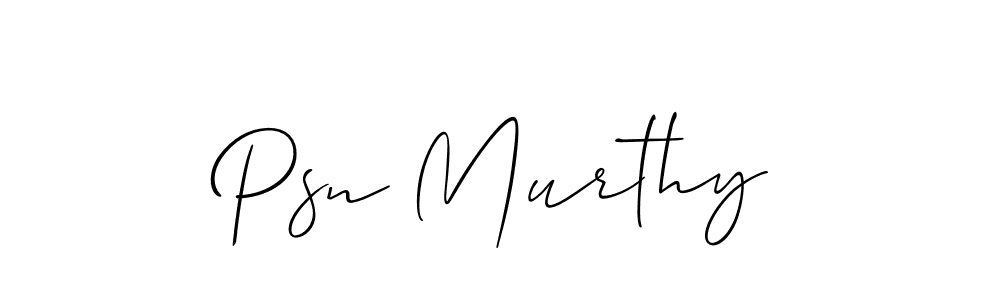 How to make Psn Murthy signature? Allison_Script is a professional autograph style. Create handwritten signature for Psn Murthy name. Psn Murthy signature style 2 images and pictures png