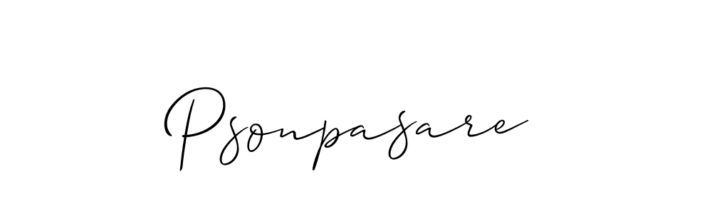 Check out images of Autograph of Psonpasare name. Actor Psonpasare Signature Style. Allison_Script is a professional sign style online. Psonpasare signature style 2 images and pictures png