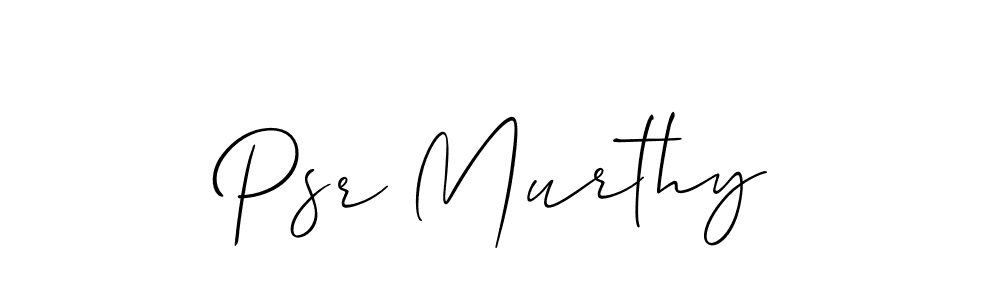 Also You can easily find your signature by using the search form. We will create Psr Murthy name handwritten signature images for you free of cost using Allison_Script sign style. Psr Murthy signature style 2 images and pictures png