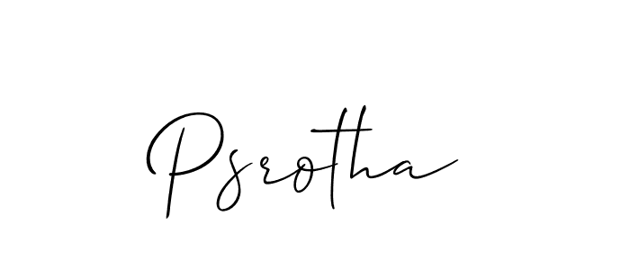 if you are searching for the best signature style for your name Psrotha. so please give up your signature search. here we have designed multiple signature styles  using Allison_Script. Psrotha signature style 2 images and pictures png