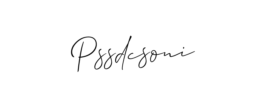 Once you've used our free online signature maker to create your best signature Allison_Script style, it's time to enjoy all of the benefits that Pssdcsoni name signing documents. Pssdcsoni signature style 2 images and pictures png