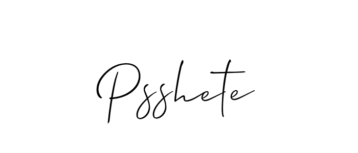 Also we have Psshete name is the best signature style. Create professional handwritten signature collection using Allison_Script autograph style. Psshete signature style 2 images and pictures png