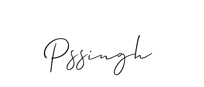 Create a beautiful signature design for name Pssingh. With this signature (Allison_Script) fonts, you can make a handwritten signature for free. Pssingh signature style 2 images and pictures png