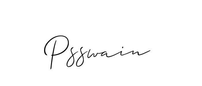 How to make Psswain signature? Allison_Script is a professional autograph style. Create handwritten signature for Psswain name. Psswain signature style 2 images and pictures png