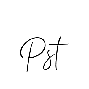 if you are searching for the best signature style for your name Pst. so please give up your signature search. here we have designed multiple signature styles  using Allison_Script. Pst signature style 2 images and pictures png