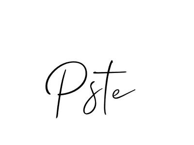 Pste stylish signature style. Best Handwritten Sign (Allison_Script) for my name. Handwritten Signature Collection Ideas for my name Pste. Pste signature style 2 images and pictures png