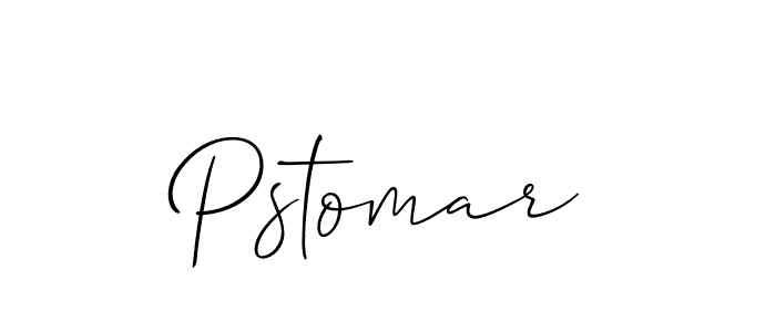 Use a signature maker to create a handwritten signature online. With this signature software, you can design (Allison_Script) your own signature for name Pstomar. Pstomar signature style 2 images and pictures png
