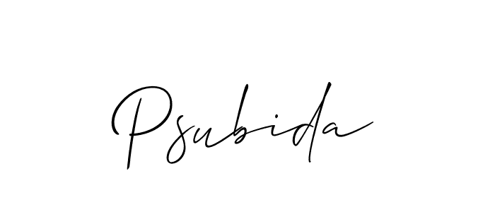 This is the best signature style for the Psubida name. Also you like these signature font (Allison_Script). Mix name signature. Psubida signature style 2 images and pictures png