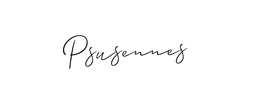 How to make Psusennes name signature. Use Allison_Script style for creating short signs online. This is the latest handwritten sign. Psusennes signature style 2 images and pictures png