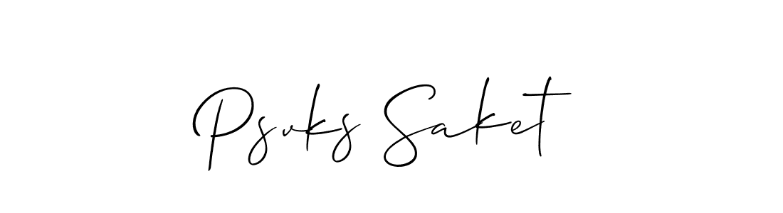 Make a beautiful signature design for name Psvks Saket. Use this online signature maker to create a handwritten signature for free. Psvks Saket signature style 2 images and pictures png