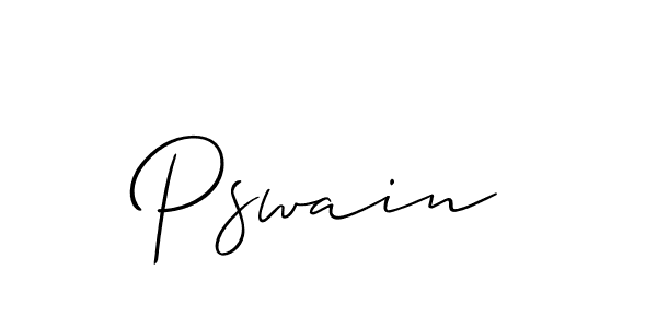 Similarly Allison_Script is the best handwritten signature design. Signature creator online .You can use it as an online autograph creator for name Pswain. Pswain signature style 2 images and pictures png