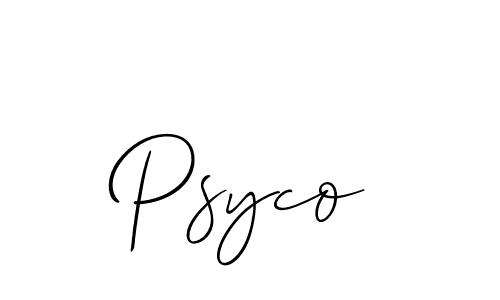 How to make Psyco name signature. Use Allison_Script style for creating short signs online. This is the latest handwritten sign. Psyco signature style 2 images and pictures png