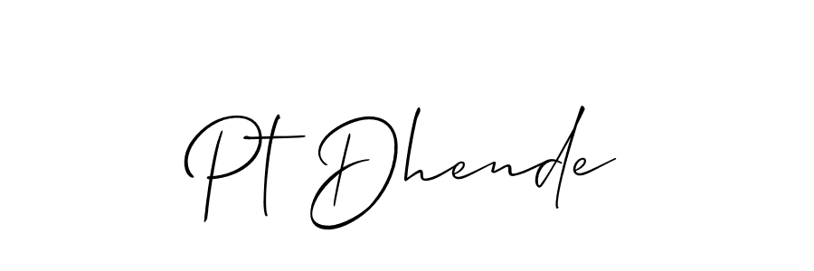 Make a beautiful signature design for name Pt Dhende. Use this online signature maker to create a handwritten signature for free. Pt Dhende signature style 2 images and pictures png
