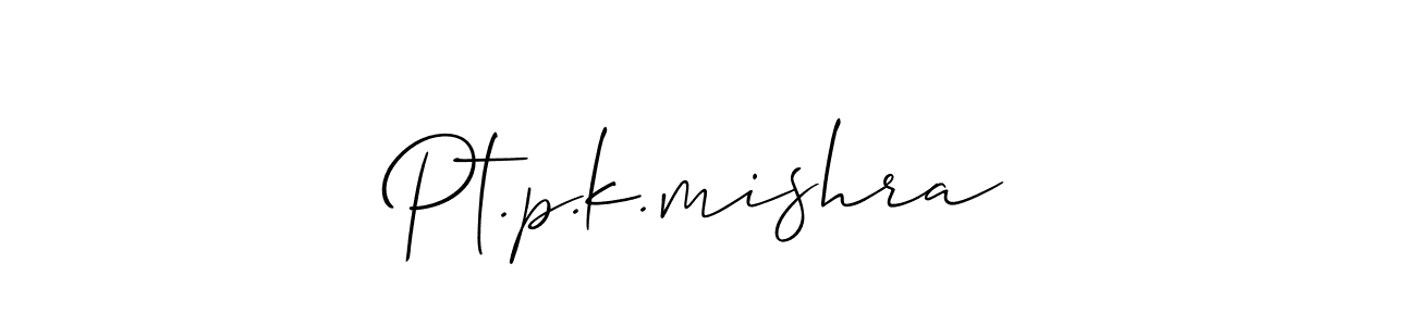 Pt.p.k.mishra stylish signature style. Best Handwritten Sign (Allison_Script) for my name. Handwritten Signature Collection Ideas for my name Pt.p.k.mishra. Pt.p.k.mishra signature style 2 images and pictures png