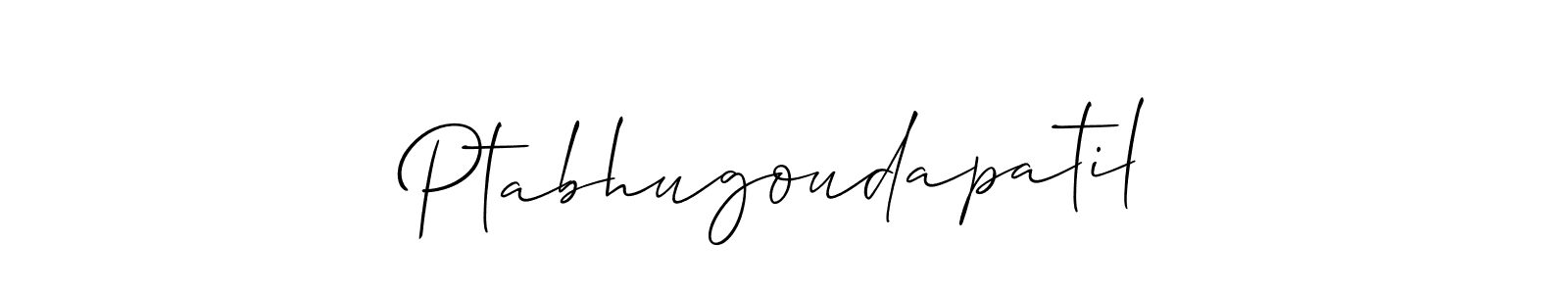 How to make Ptabhugoudapatil signature? Allison_Script is a professional autograph style. Create handwritten signature for Ptabhugoudapatil name. Ptabhugoudapatil signature style 2 images and pictures png