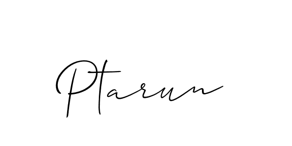 Best and Professional Signature Style for Ptarun. Allison_Script Best Signature Style Collection. Ptarun signature style 2 images and pictures png